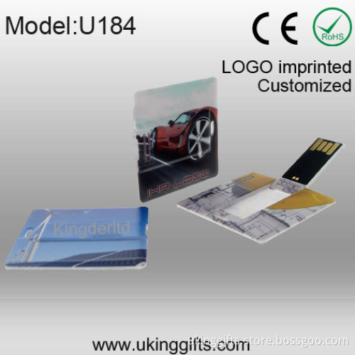 Rectangular Credit Card USB Flash Disk Card USB Pen Drive